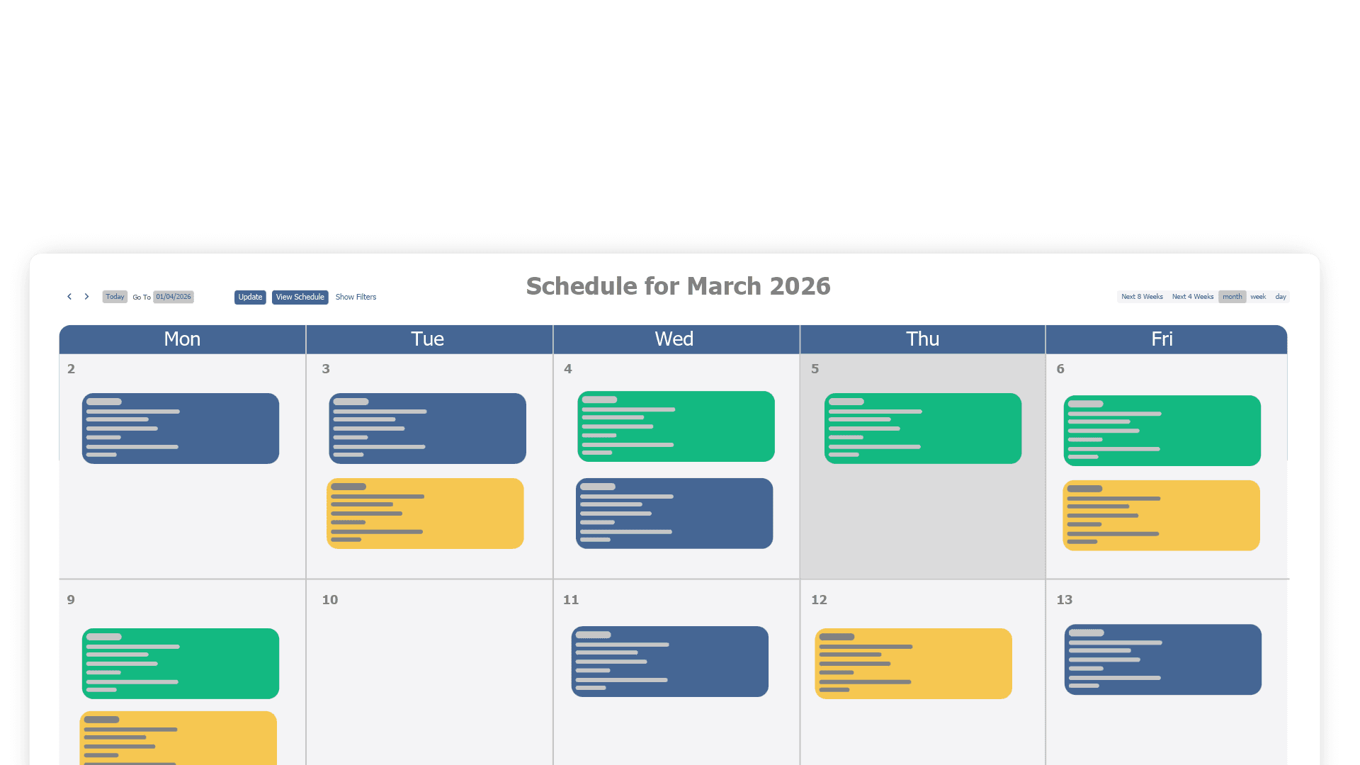 Scheduling